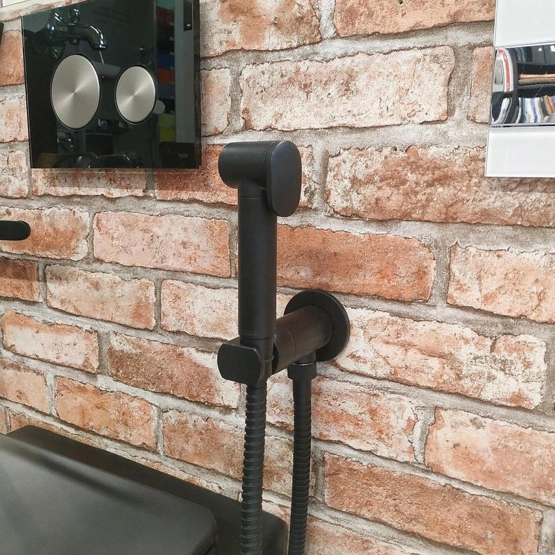 Гигиенический душ Remer Matt Black N64WNO (черный мат), смеситель в комплекте