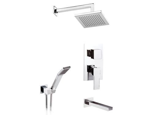 Душевой гарнитур Remer Qubika Cascata QC937S03 (хром)