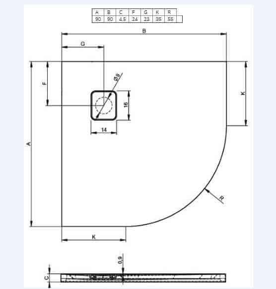 Душевой поддон Riho Basel 451 D005047005