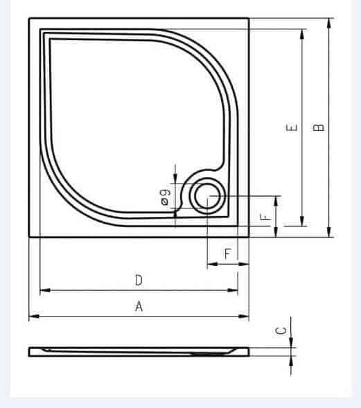 Душевой поддон Riho Kolping D004004005