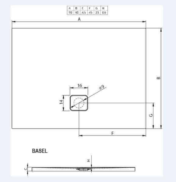 Душевой поддон Riho Basel 402  D005002005