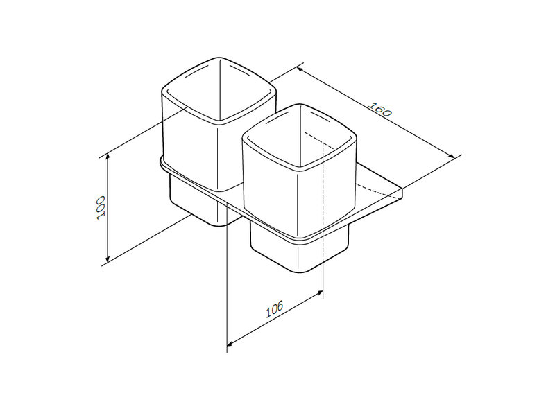 Двойной стеклянный стакан AM.PM Inspire V2.0 A50A343400