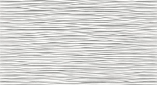 Настенная плитка Atlas Concorde 3D Wall Wave White Matt 9D5W 30.5x56