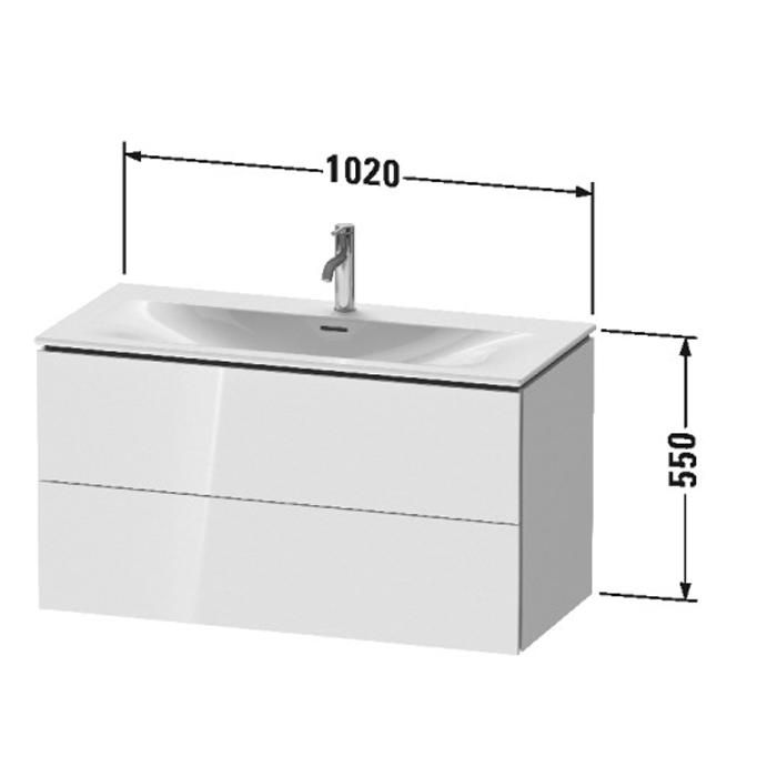Тумба подвесная Duravit L-Cube LC630802222 102x48
