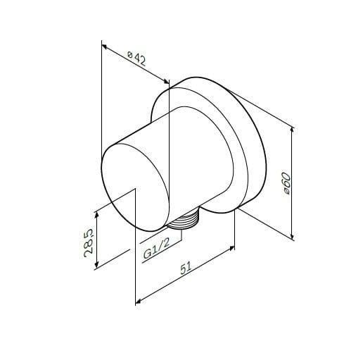 Шланговое подключение AM.PM F0600E00