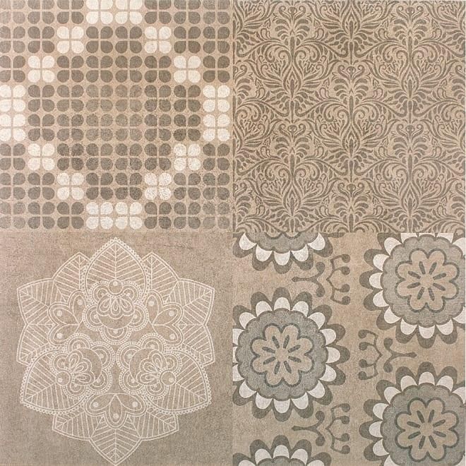 Керамогранит Kerama Marazzi Королевская Дорога Орнамент Коричневый Обрезной SG614500R 60x60