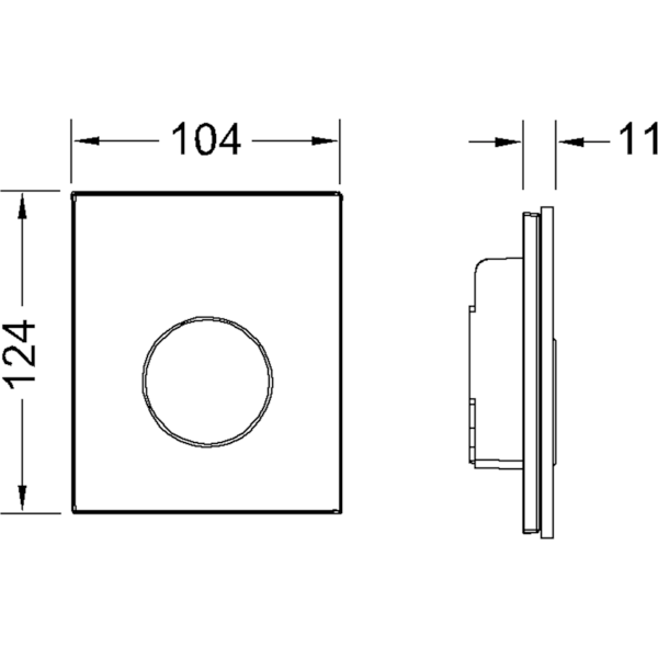 Панель смыва Tece TECEloop Urinal 9242658