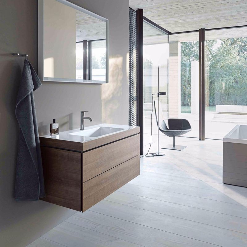 Комплект тумба с раковиной Duravit L-Cube LC6927O1313 80x48