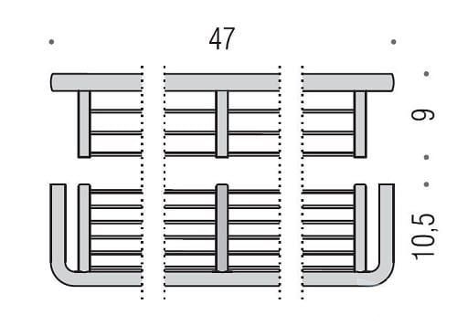 Полка для ванной Colombo Design Lulu B6233 47 см