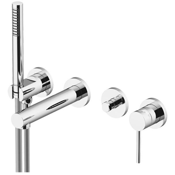 Смеситель для ванны Gattoni Circle One 9005/90C0 cr