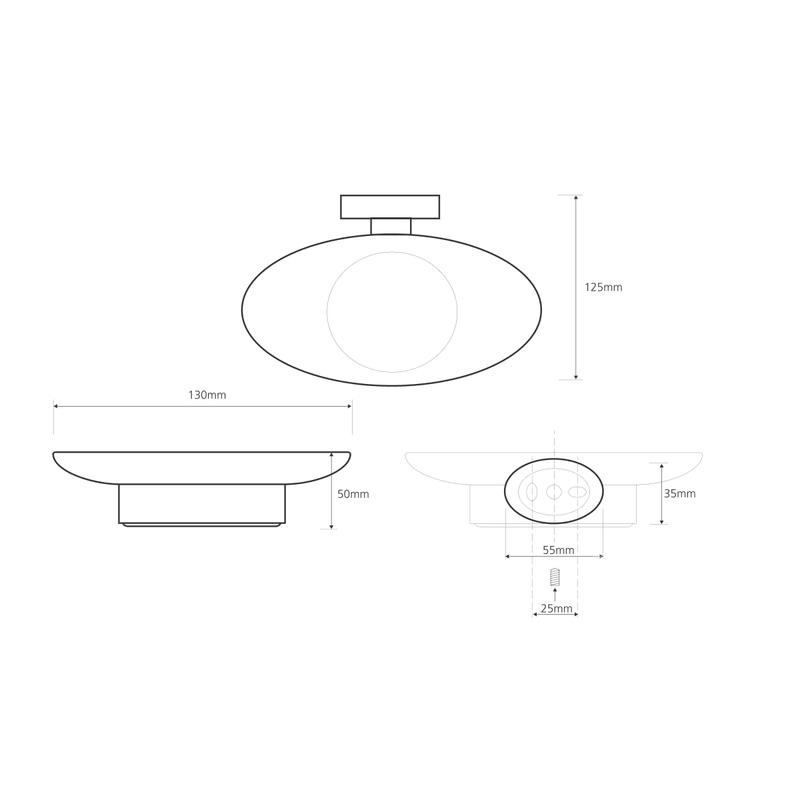 Мыльница Bemeta Oval 118408021