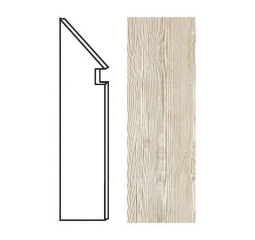 Плинтус Atlas Concorde Axi White Pine Battiscopa Sag.SX ANMG 7.2х30