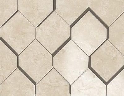 Мозаика Atlas Concorde Marvel Stone Cream Prestige Mosaico Esagono 3D Lapp. AS38 28.2х35.3
