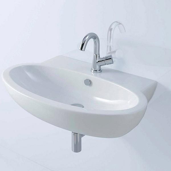 Раковина подвесная Azzurra Comoda CMLS05547T0MBI/(COM 55/S bi)*1 55х47
