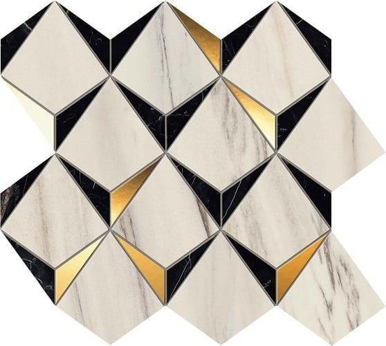 Мозаика Atlas Concorde Marvel Dream Diamonds Bianco - Black 9MDB 32.9x35.8