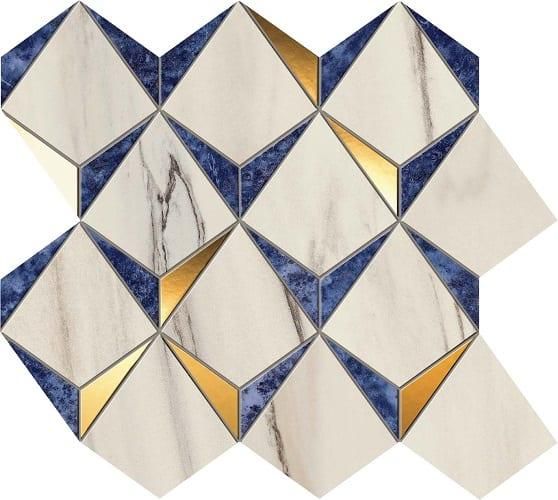 Мозаика Atlas Concorde Marvel Dream Diamonds Bianco - Ultramarine 9MDN 32.9x35.8