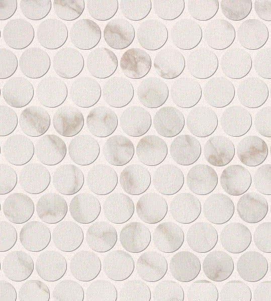 Мозаика FAP Ceramice Roma Calacatta Round Mosaico fLTO 29.5x32.5