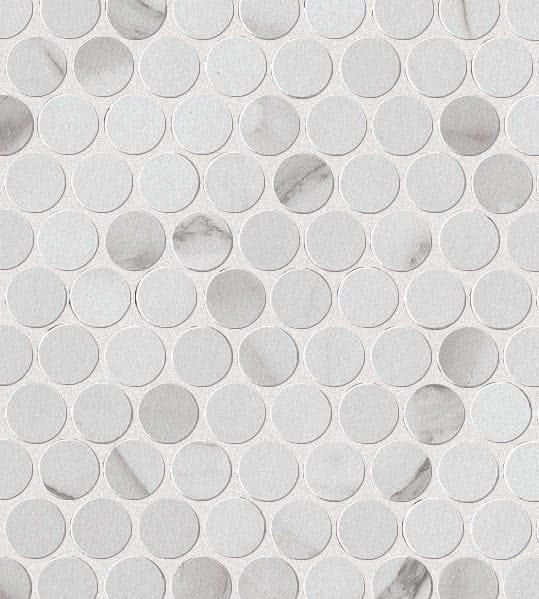Мозаика FAP Ceramice Roma Statuario Round Mosaico fLTS 29.5x32.5