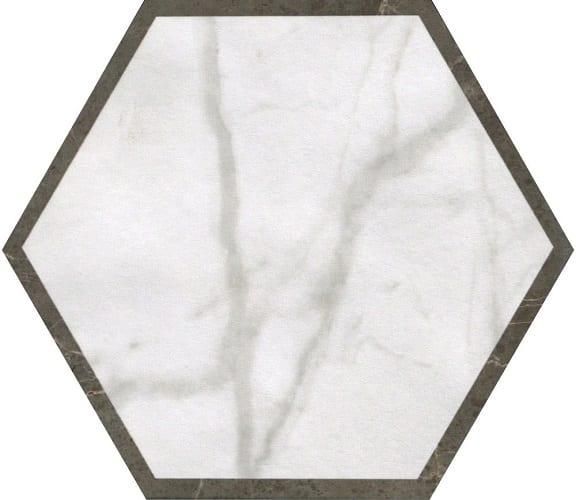 Керамогранит FAP Ceramice Roma Deco Esagono Calacatta Imperiale Matt fLVE 21.6x25