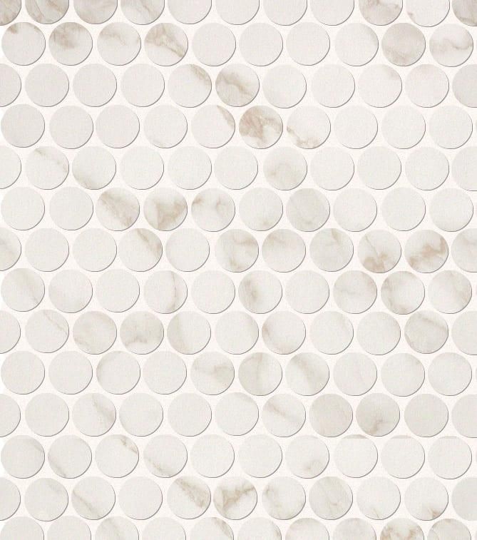 Мозаика FAP Ceramice Roma Diamond Round Calacatta Mosaico fNJB 29.5x32.5