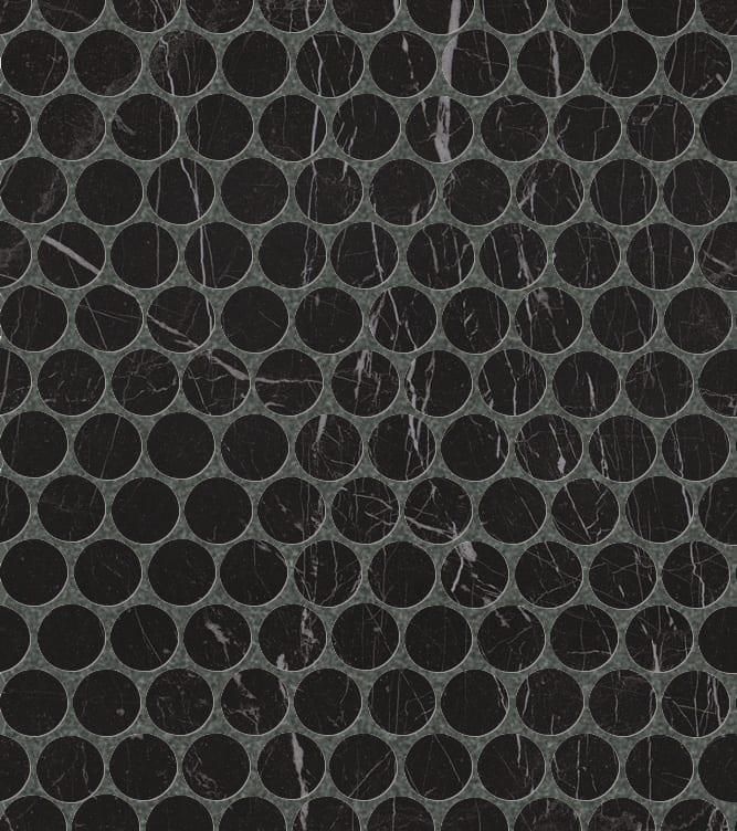 Мозаика FAP Ceramice Roma Diamond Round Nero Reale Mosaico fNJD 29.5x32.5