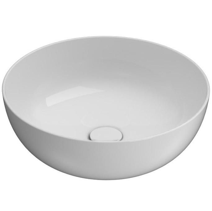 Раковина накладная Azzurra Elegance Circle ELLA040100C0BI/(ECI4010 bi)*0 40х40