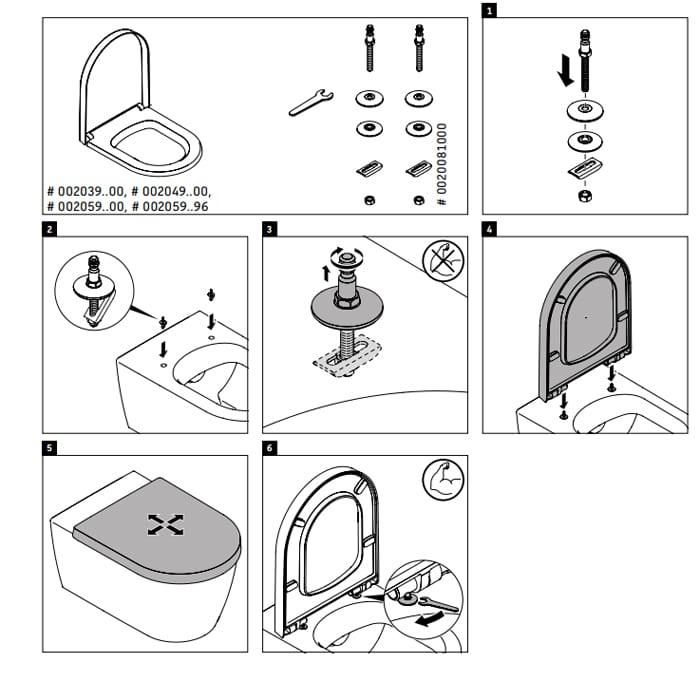 Сиденье для унитаза Duravit D-Code 0060410000