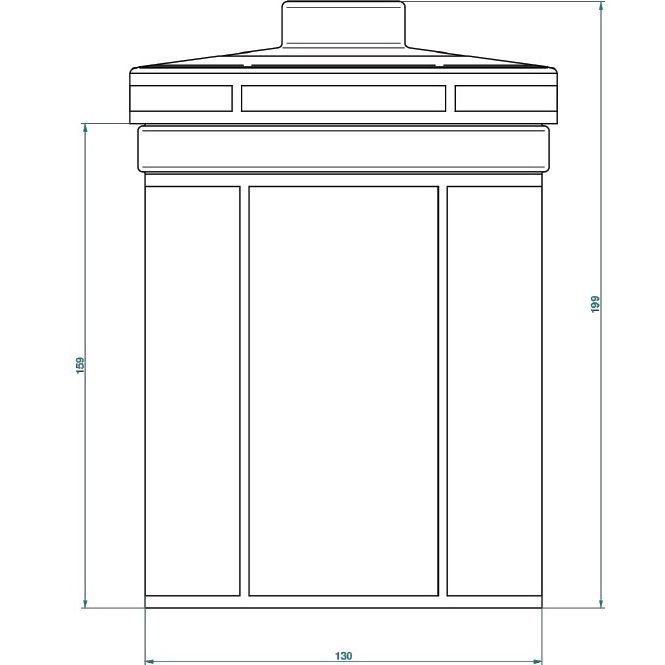 Банка фарфоровая с крышкой Ithaque decor or A7A-A02-4611 (белый, золотой)