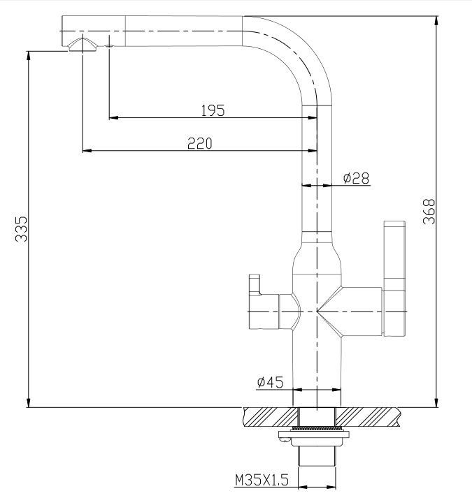 Смеситель для кухни BelBagno BB-LAM57-IN