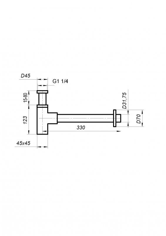 Сифон для раковины BelBagno BB-SMQ2-01