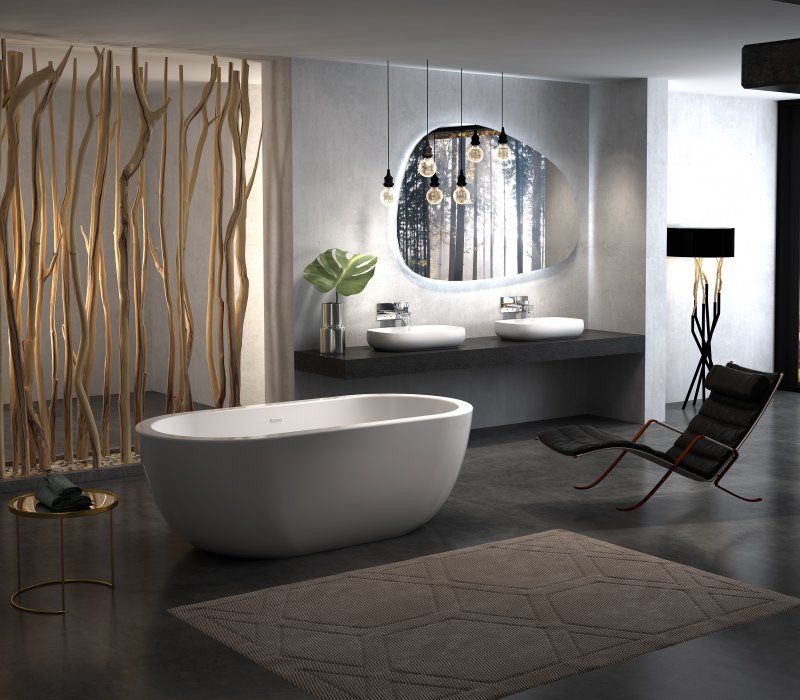 Ванна отдельностоящая BelBagno BB13-1800 180x86