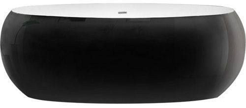 Ванна отдельностоящая BelBagno BB18-NERO/BIA 180x90