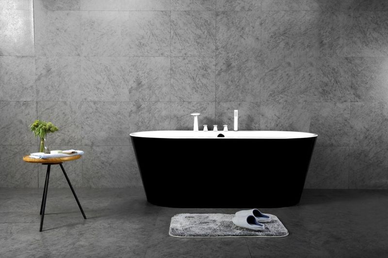 Ванна отдельностоящая BelBagno BB200-1700-800-NERO 169x80