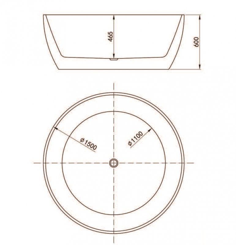 Ванна отдельностоящая BelBagno BB204-1500 150x150