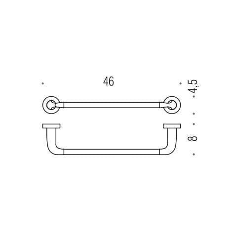 Полотенцедержатель Colombo Design Basic B2710 46 см