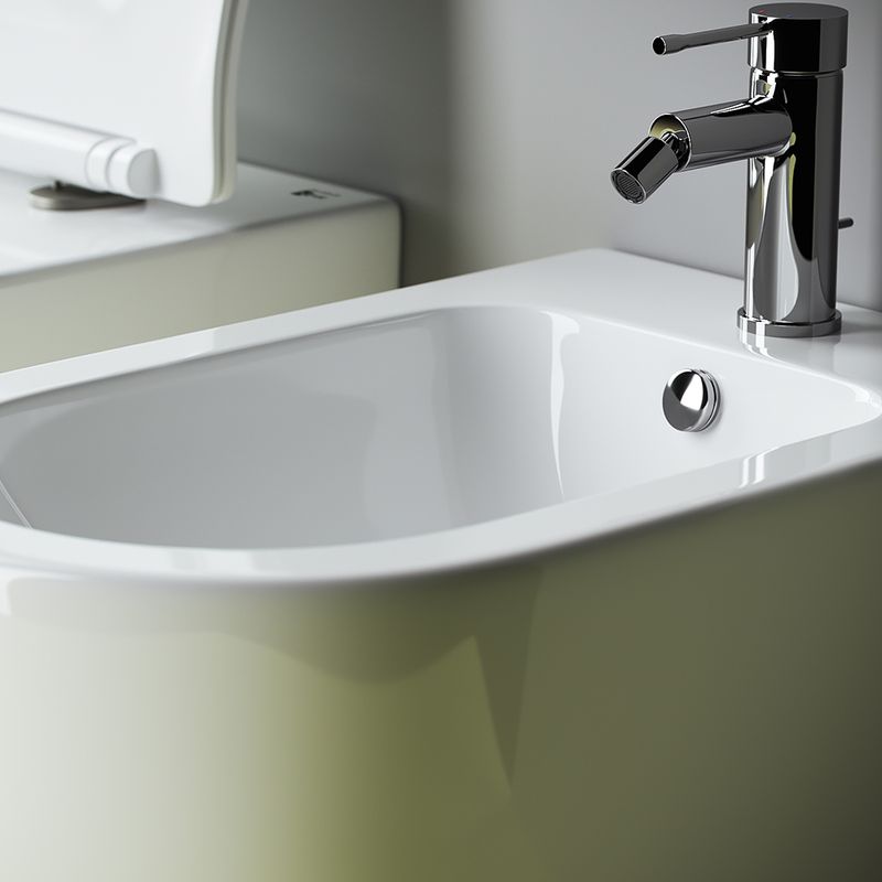 Биде напольное Ceramica Nova Metropol CN4005 57х36 с креплением (белый)