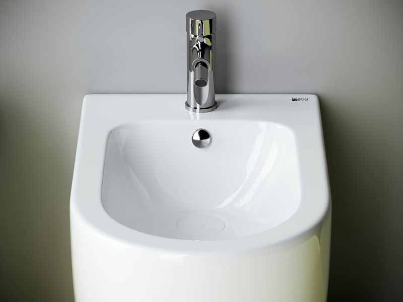 Биде напольное Ceramica Nova Metropol CN4005 57х36 с креплением (белый)