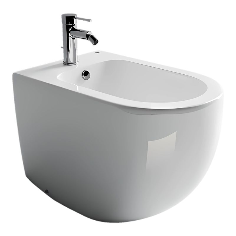 Биде напольное Ceramica Nova Metropol CN4005 57х36 с креплением (белый)