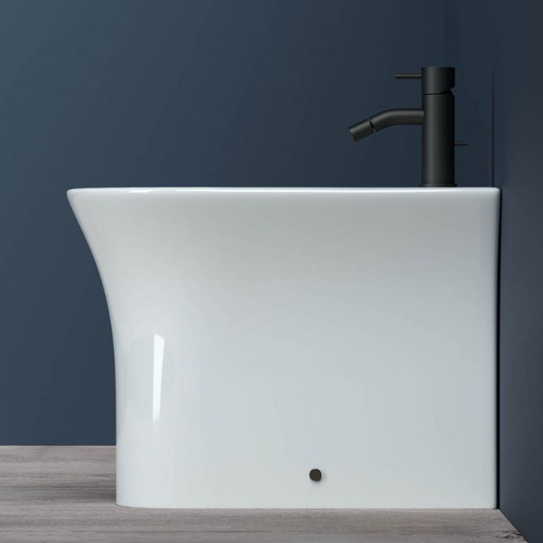Биде напольное Ceramica Nova Star CN1906 55х36 с креплением (белый)