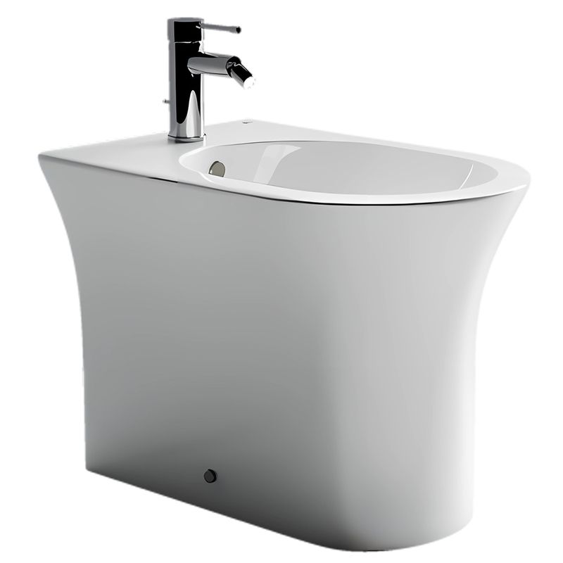 Биде напольное Ceramica Nova Star CN1906 55х36 с креплением (белый)
