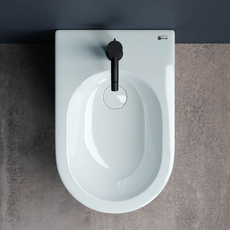 Биде напольное Ceramica Nova Star CN1906 55х36 с креплением (белый)