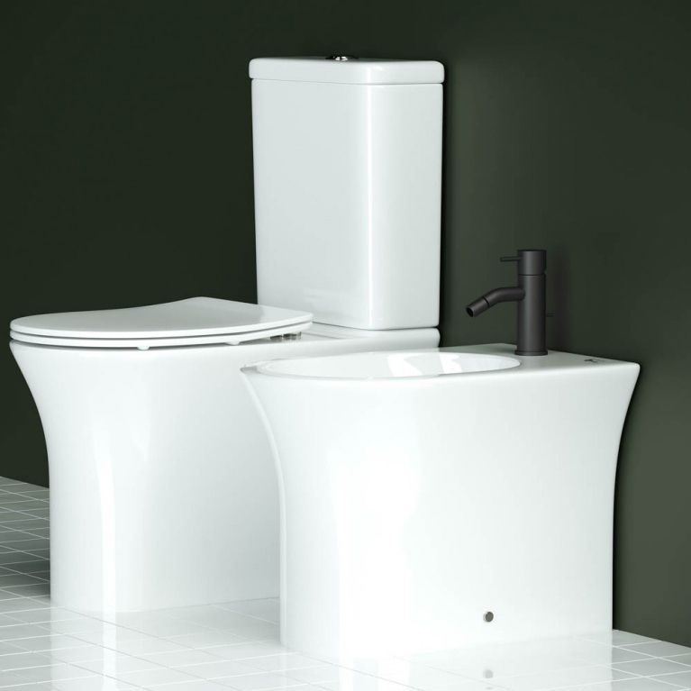Биде напольное Ceramica Nova Star CN1906 55х36 с креплением (белый)