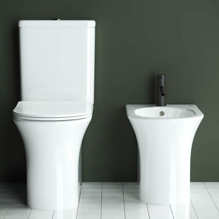 Биде напольное Ceramica Nova Star CN1906 55х36 с креплением (белый)
