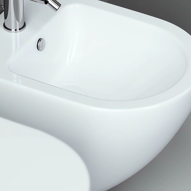 Биде подвесное Ceramica Nova Metropol CN4003 49х37с креплением (белый)