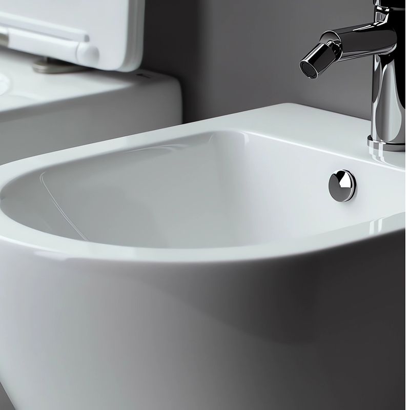Биде подвесное Ceramica Nova Metropol CN4003 49х37с креплением (белый)