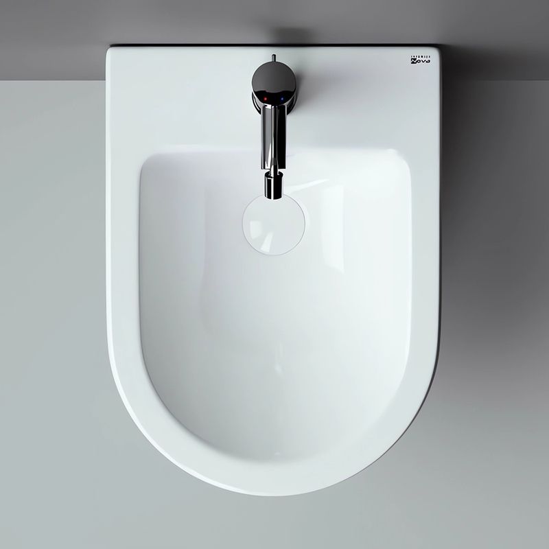 Биде подвесное Ceramica Nova Metropol CN4003 49х37с креплением (белый)
