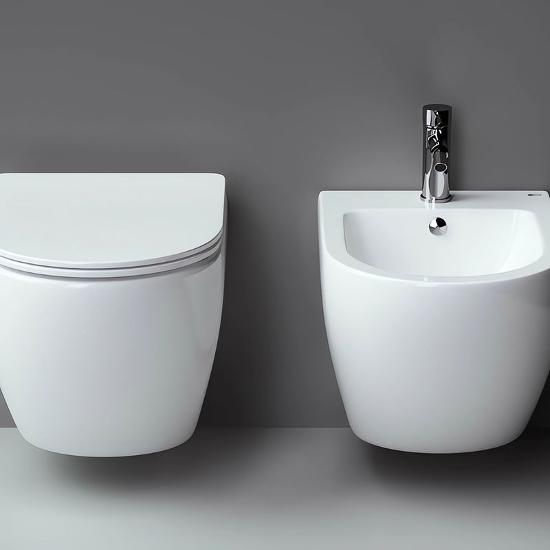Биде подвесное Ceramica Nova Metropol CN4003 49х37с креплением (белый)