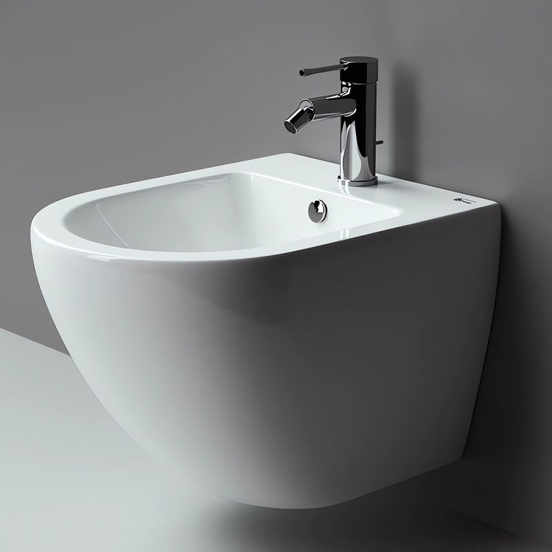 Биде подвесное Ceramica Nova Metropol CN4003 49х37с креплением (белый)
