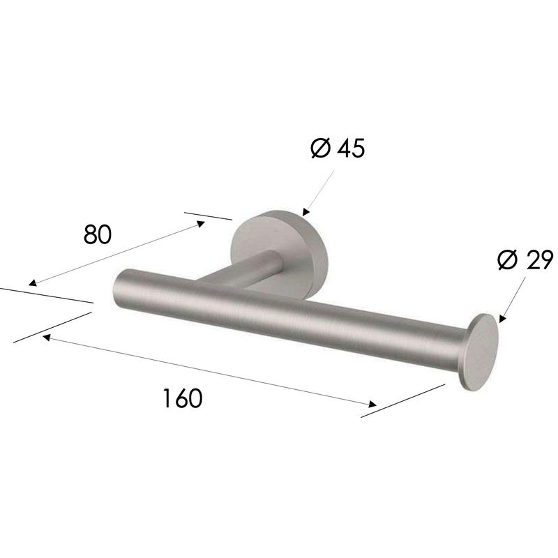 Бумагодержатель Remer Inox SSXI61 (сталь)