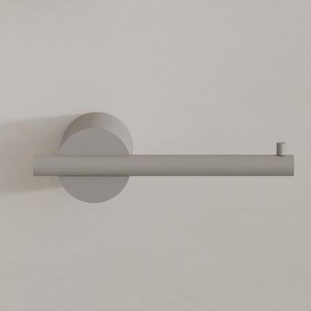 Бумагодержатель Tezza Rollo Art (серый), расположение бумаги слева